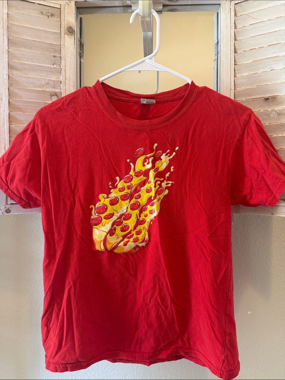 Red Preston Plays Gamer Pizza Flame T-Shirt